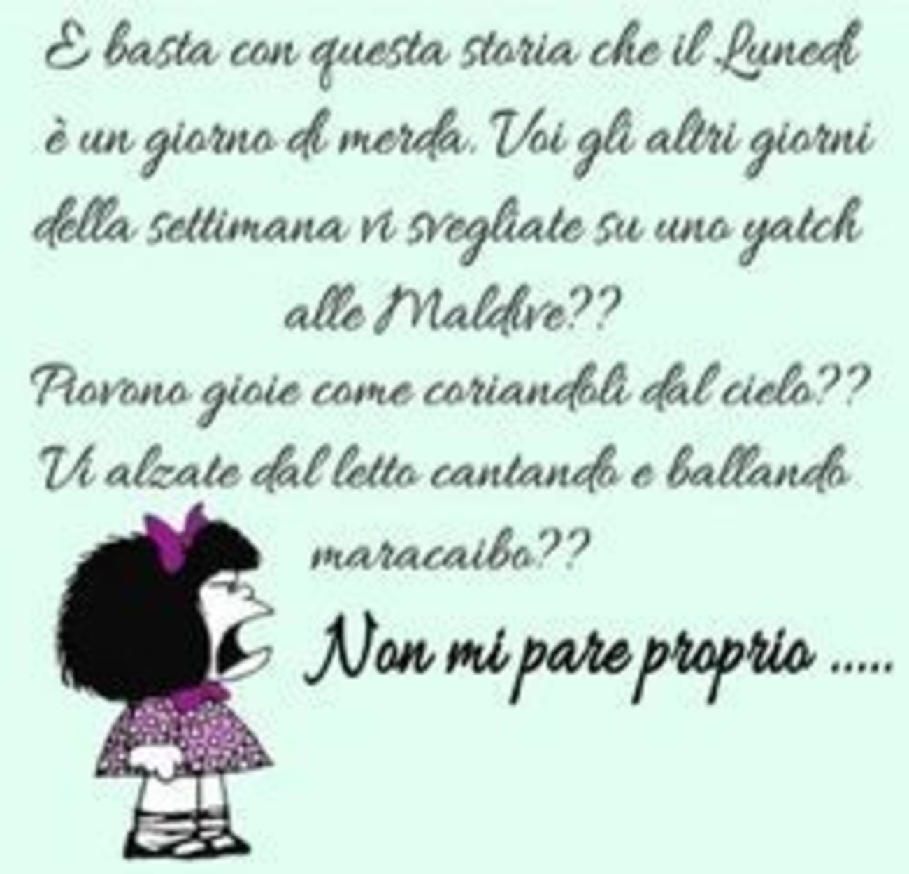 Buon Lunedì Mafalda x Facebook e WhatsApp - Buongiorno-Immagini.it