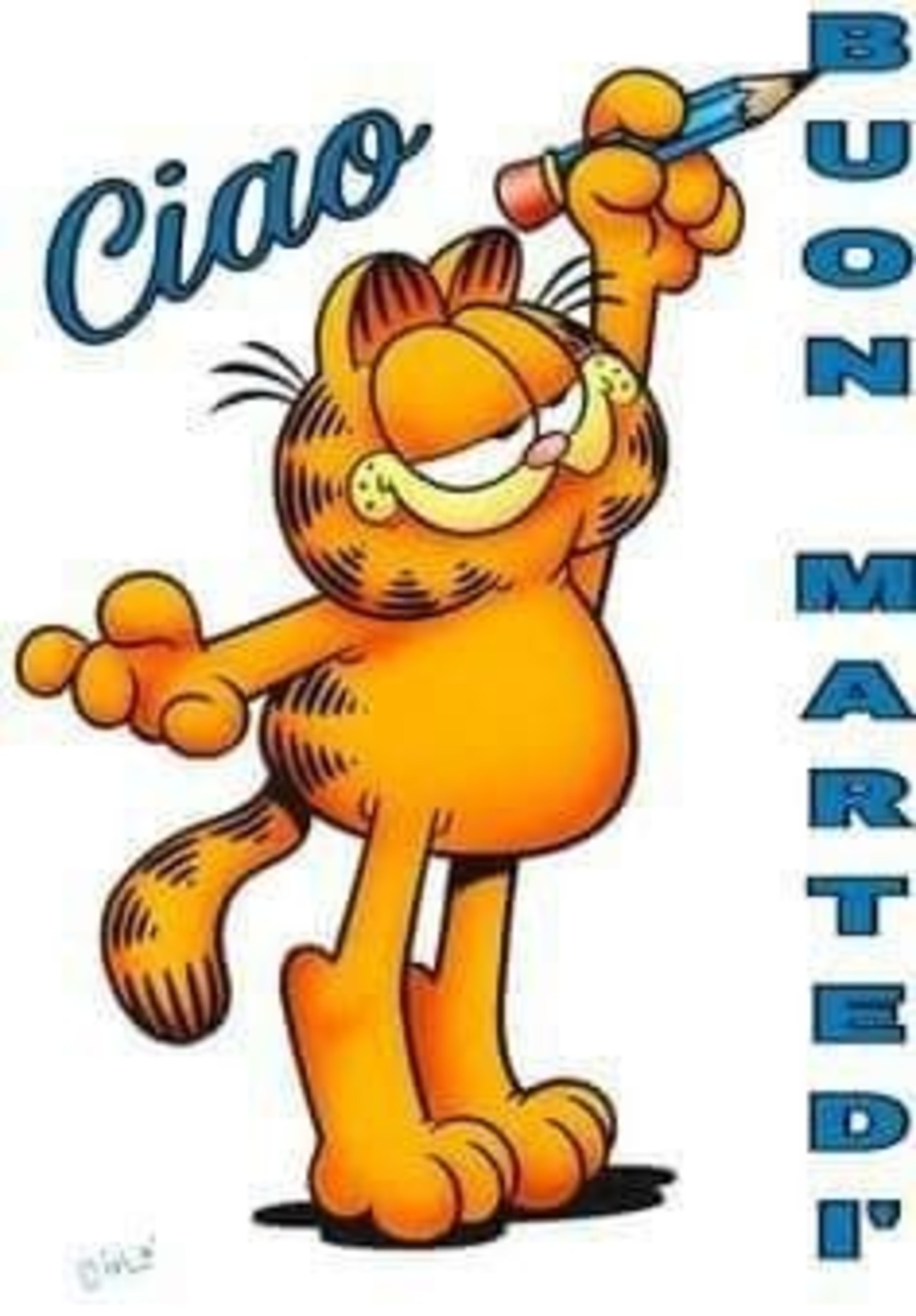 Buon Martedì foto belle con Garfield 239