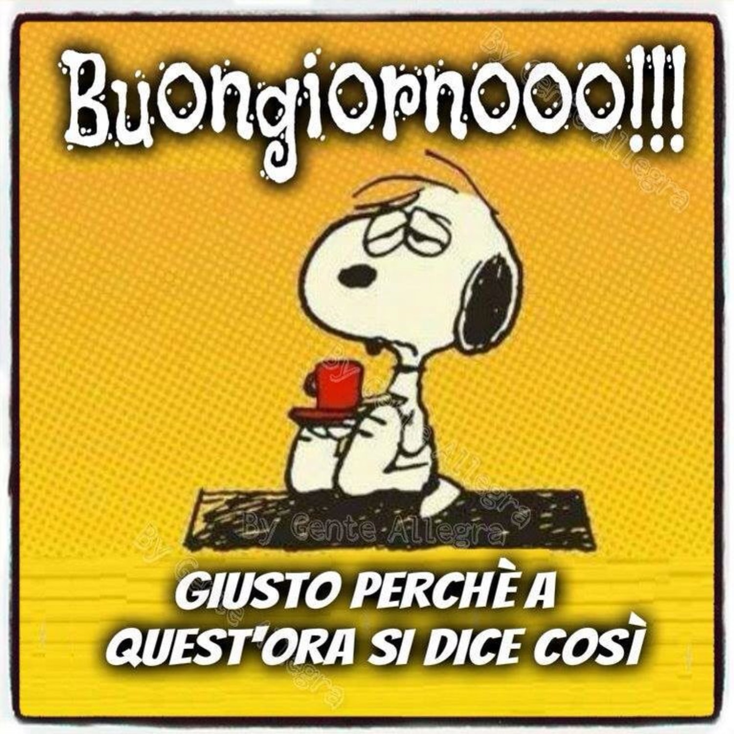 Buongiorno Snoopy immagini Facebook 30