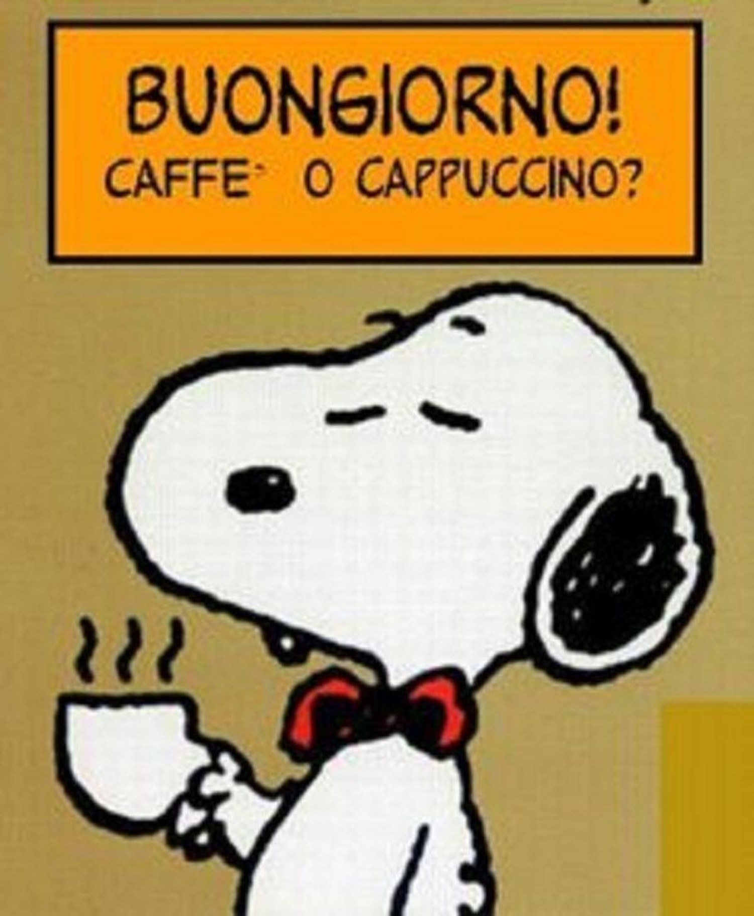Buongiorno caffè o cappuccino Snoopy 5
