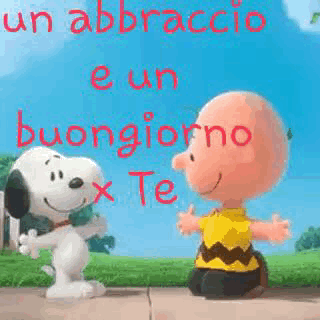 Buongiorno con Snoopy GIF animate 106