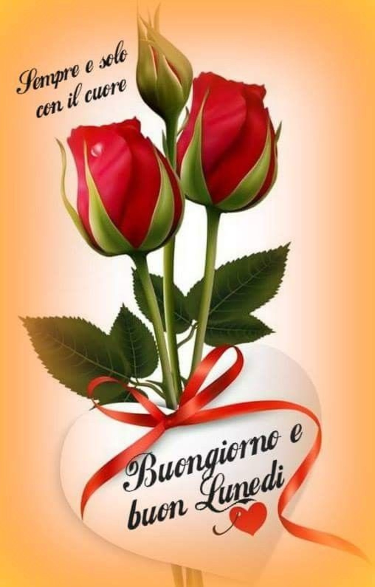 Buongiorno E Buon Lunedi Con Le Rose Rosse Buongiorno Immagini It