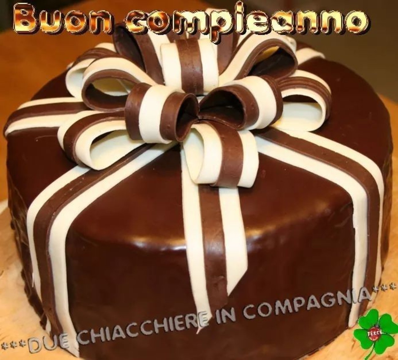 Cartoline Di Buon Compleanno Con Torta Al Cioccolato Buongiorno Immagini It