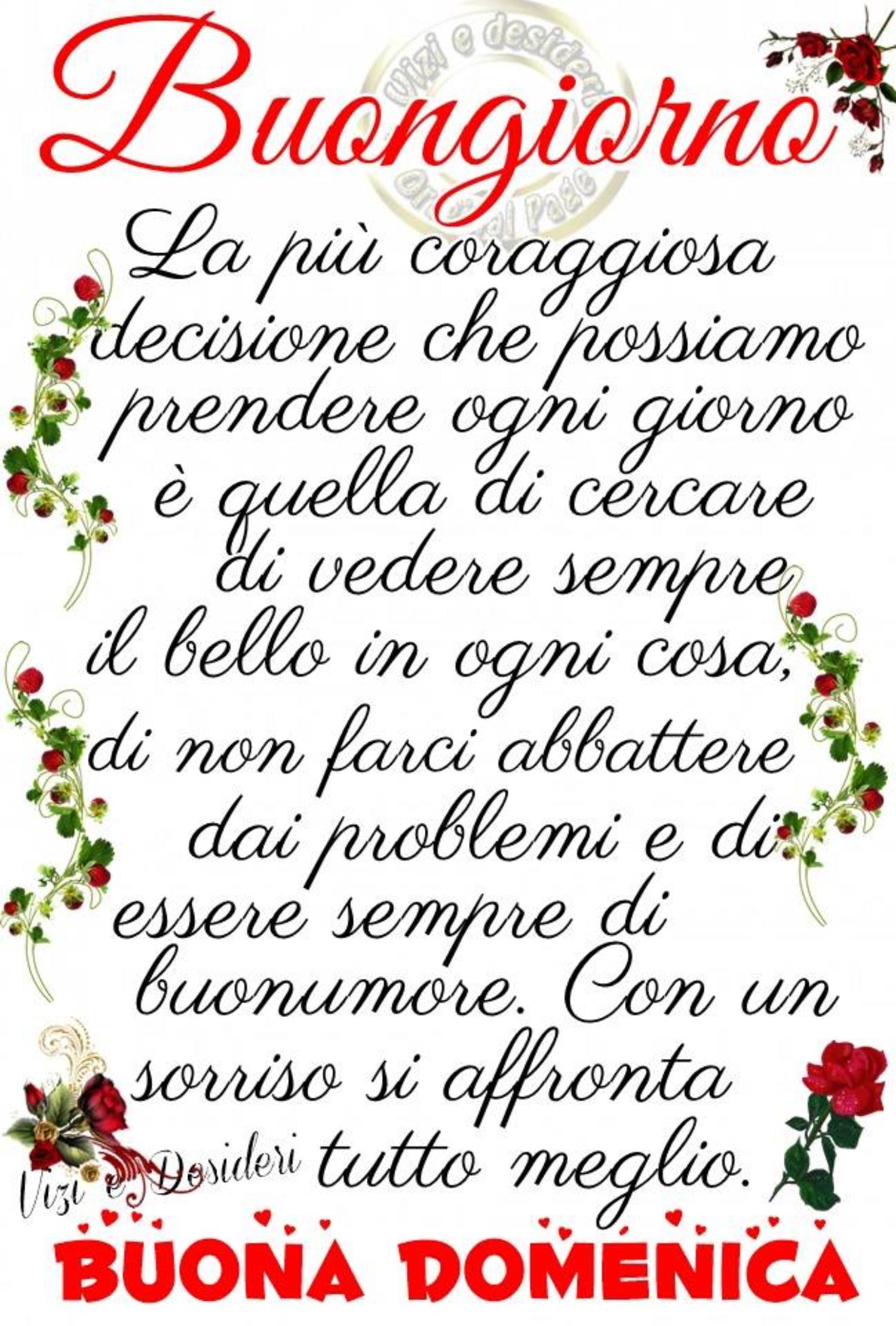 Frasi Belle Da Mandare Di Buona Domenica Buongiorno Immagini It