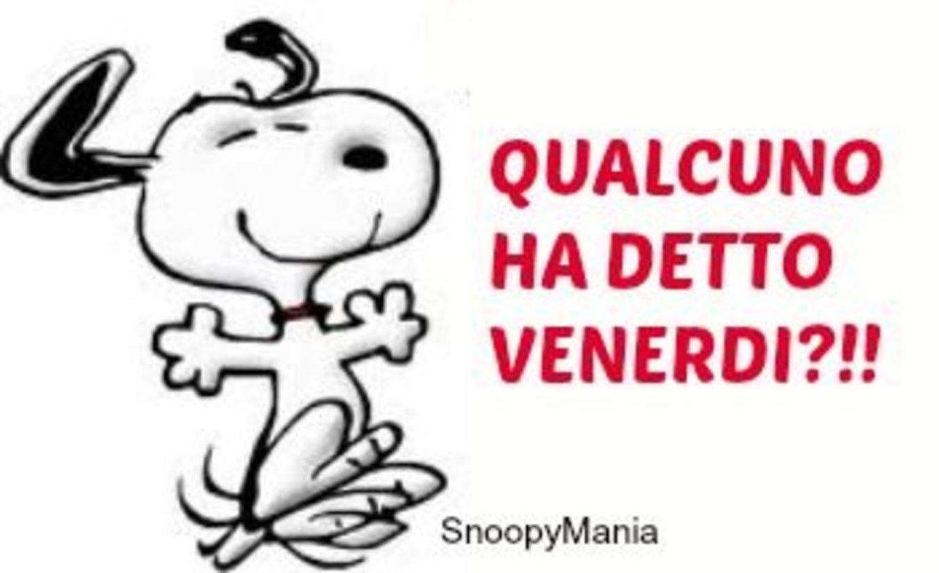 Snoopy Buon Venerdì belle immagini 244