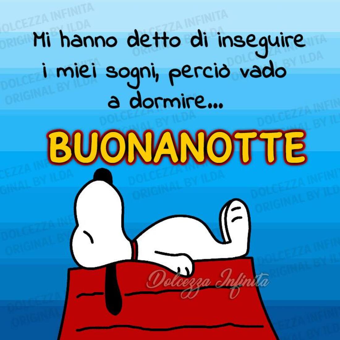 Snoopy buona notte nuove
